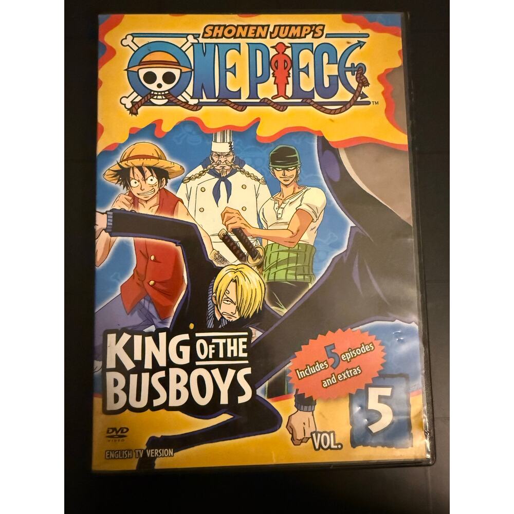 One Piece Vol. 5 – King of the Busboys (DVD, Shonen Jump, 2005)